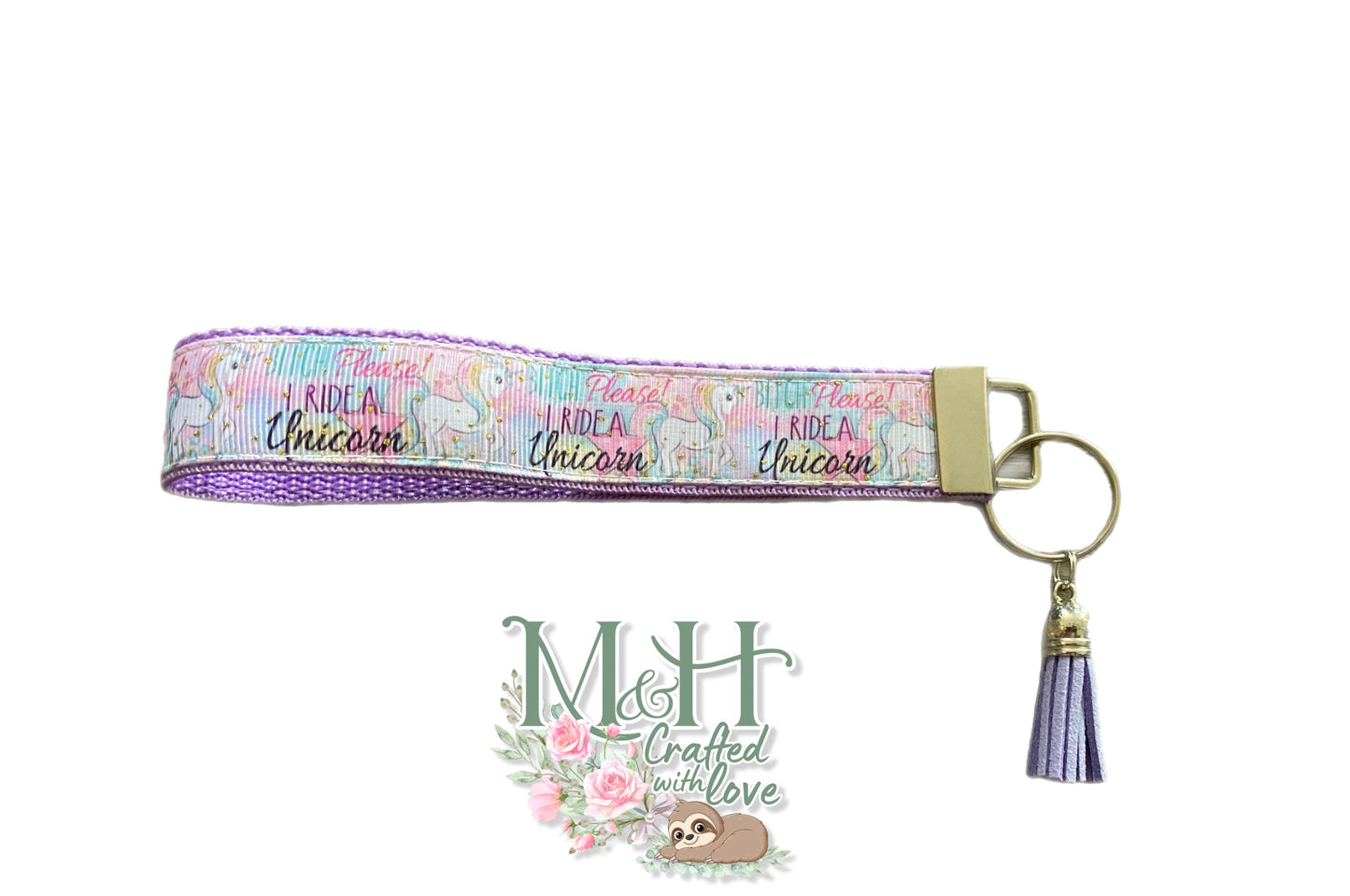 Bitch, I ride a unicorn Key Fob