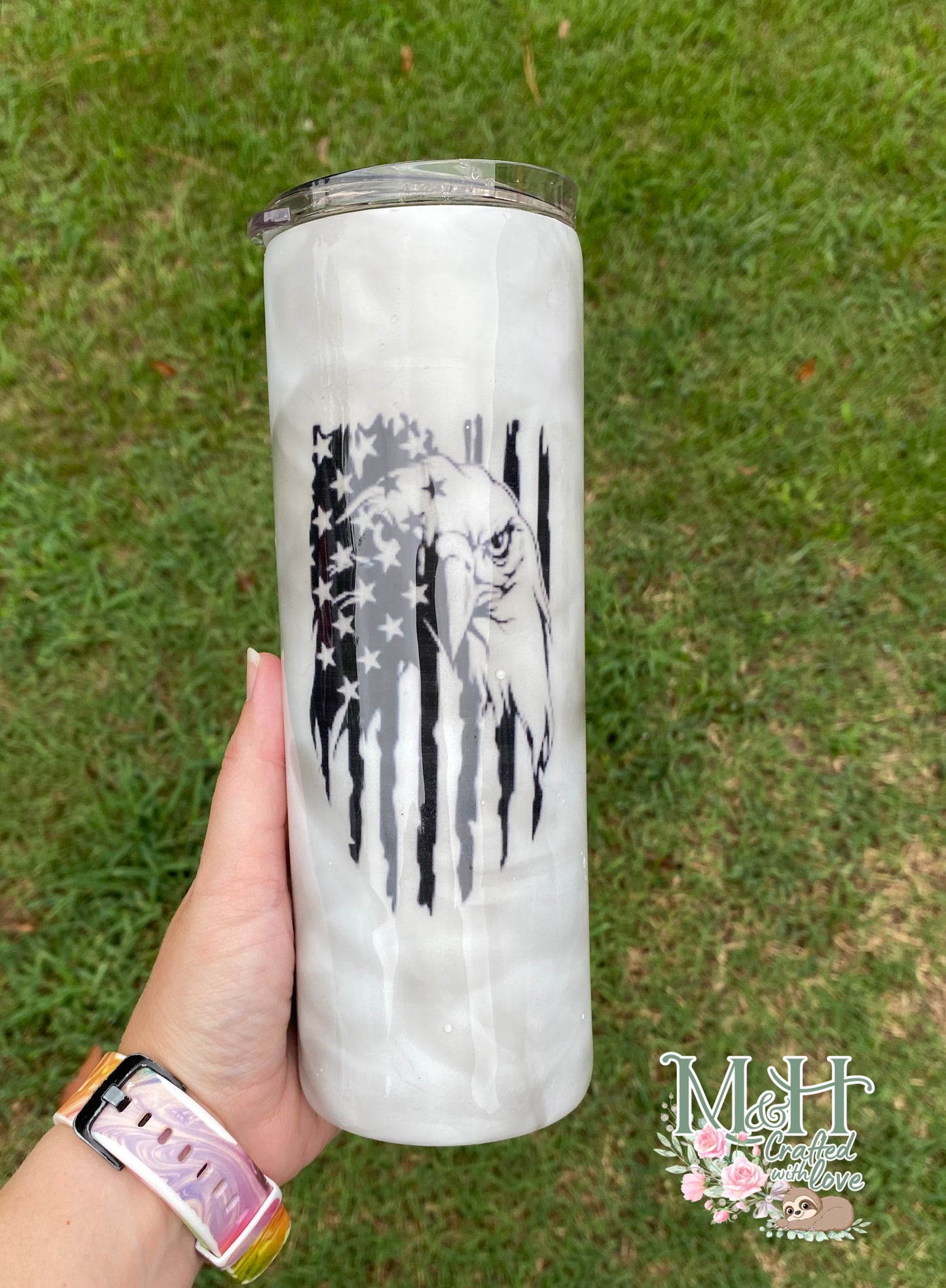 Freedom in Smoke Tumbler