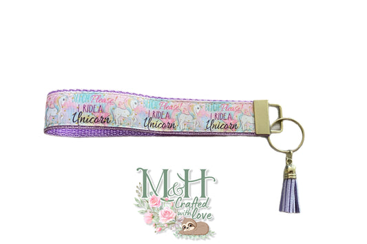 Bitch, I ride a unicorn Key Fob